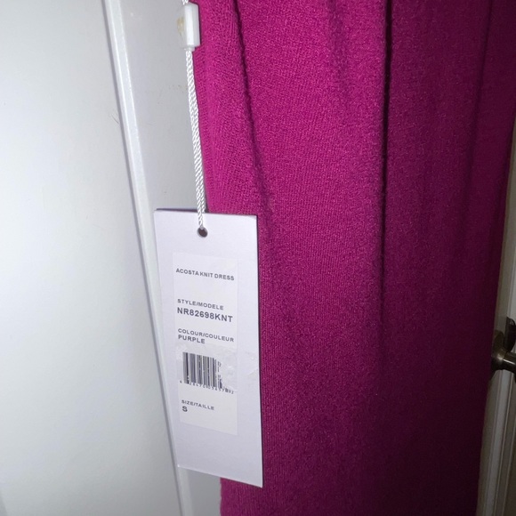 Ronny Kobo Acosta Maxi Cowl Neck Knit Fuschia Dress Size Small NWT - Picture 5 of 9